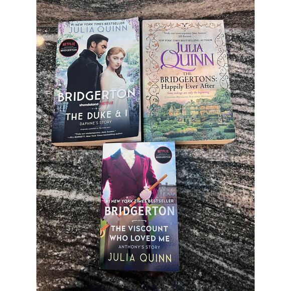 Bridgerton Book Set by Julia Quinn - Lot of 3 - Picture 1 of 6